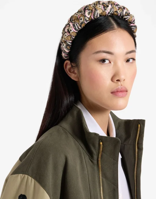 Rapunzel HeadbandJive Pink in Lurex Fil Coupé