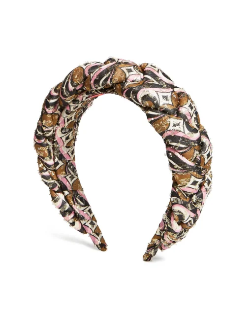 Rapunzel HeadbandJive Pink in Lurex Fil Coupé