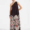 Roy DressMedallion Placée Black in Silk Twill