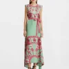 San Carlo DressZodiac Placée Acquamarine in Silk Twill