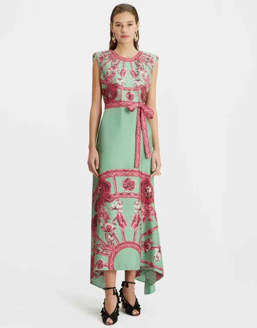 San Carlo DressZodiac Placée Acquamarine in Silk Twill