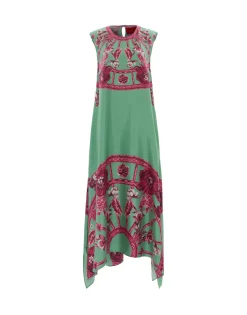 San Carlo DressZodiac Placée Acquamarine in Silk Twill