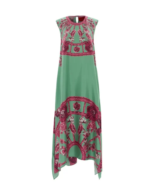 San Carlo DressZodiac Placée Acquamarine in Silk Twill