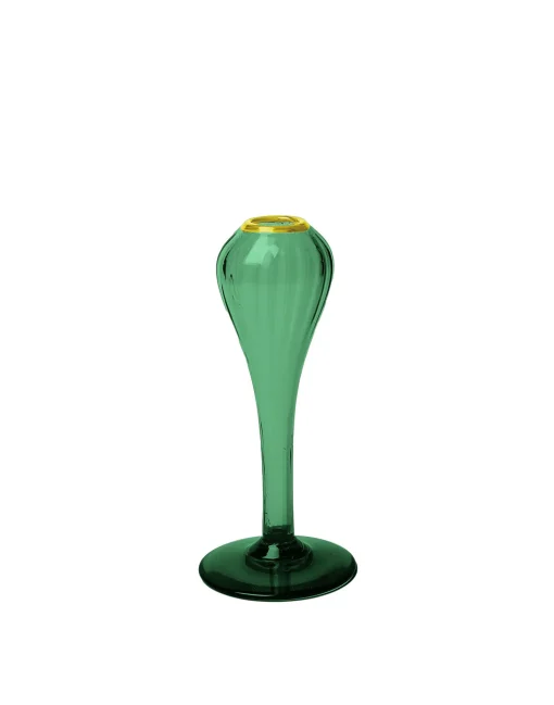 Scallion VaseVerde in Murano Glass