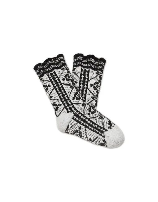 Short Mountain SocksCircle Nero in Wool