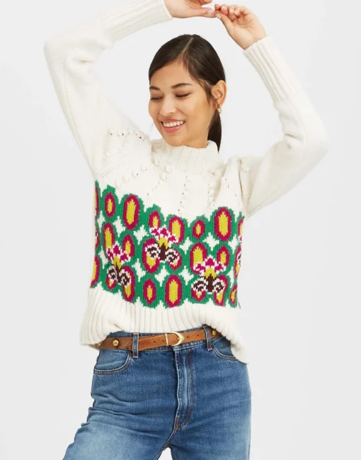 Ski Lift SweaterArcturus Placée White in Jacquard