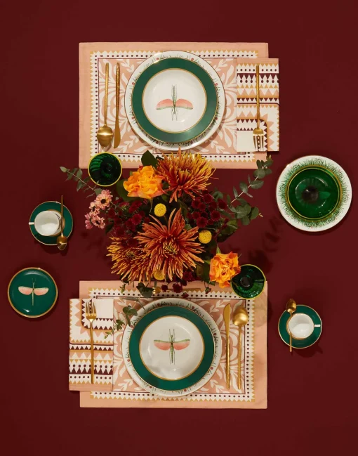 Soup Plates Set Of 2Libellula in Porcelain