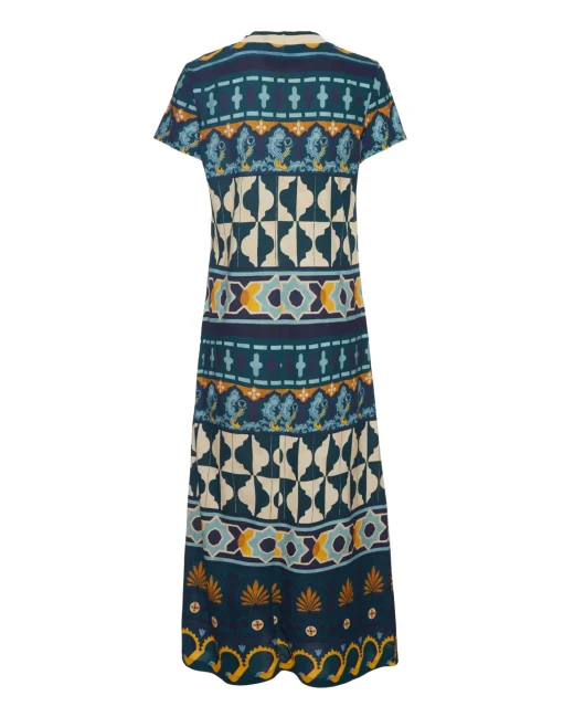 Sporty Swing DressCasareale Barré Placèe Emerald in Cotton Jersey