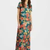 Swing DressHottie Emerald in Silk Twill