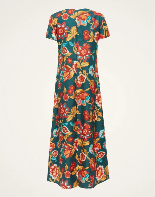 Swing DressHottie Emerald in Silk Twill