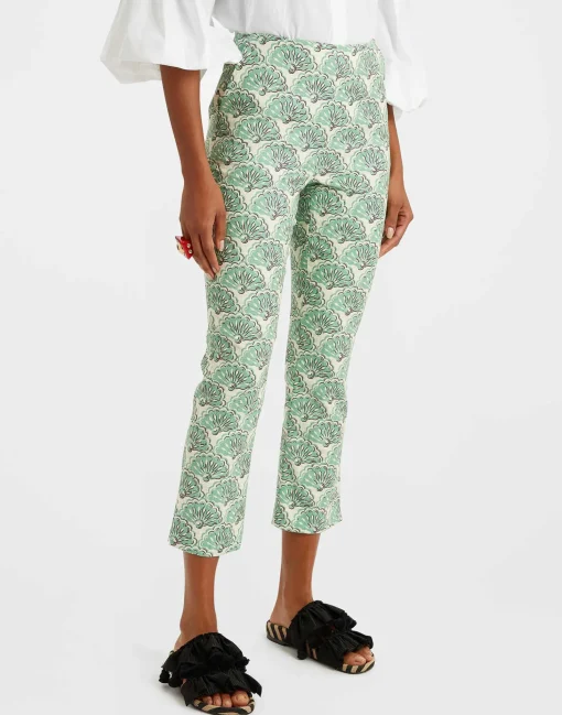 Torero PantsFans Mint in Shot Cotton