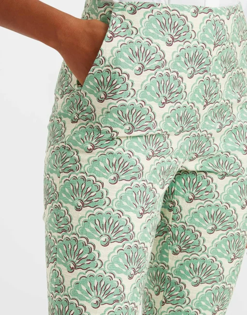 Torero PantsFans Mint in Shot Cotton