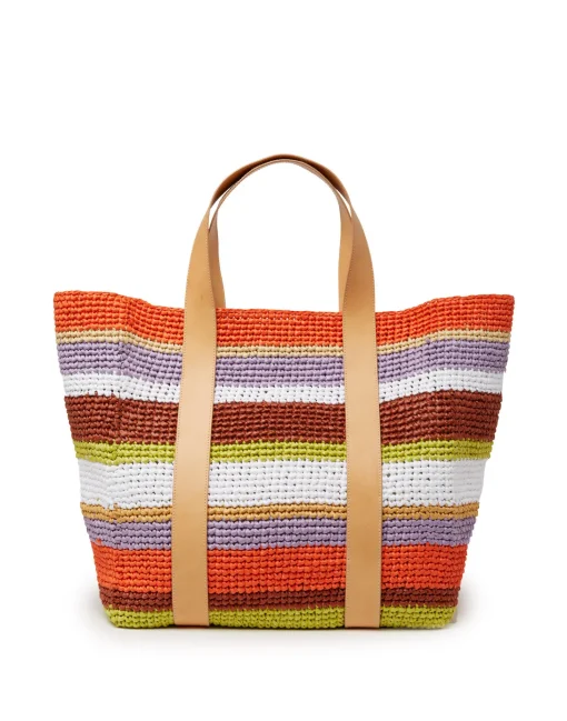 Tote Raffia BagMulticolor White in Raffia