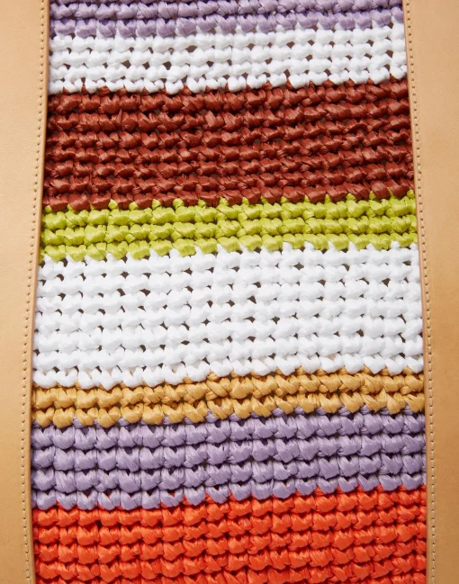 Tote Raffia BagMulticolor White in Raffia