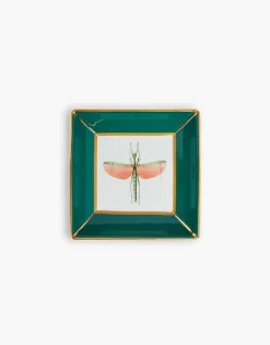Trinket TrayLibellula Green in Porcelain